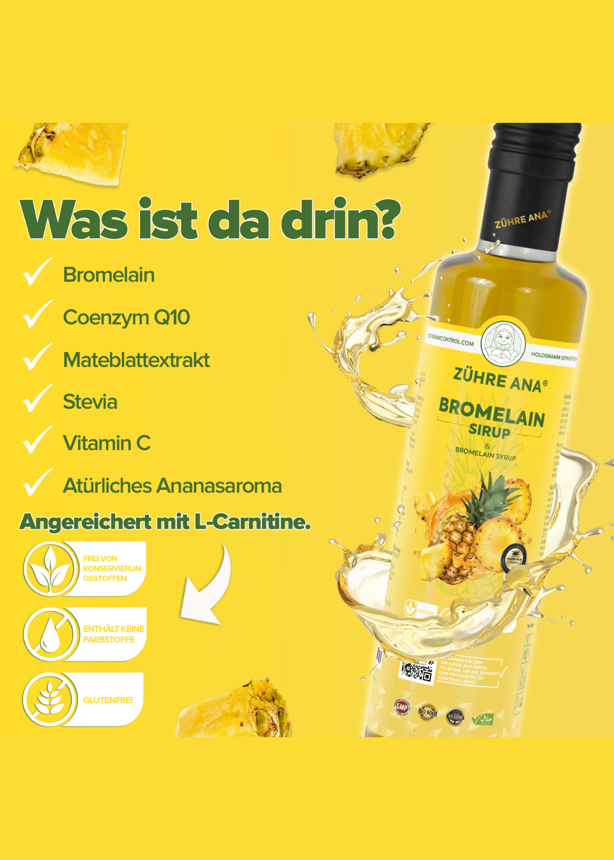 Zühre Ana Bromelain Sirup - Ananas- extrakt 250ml