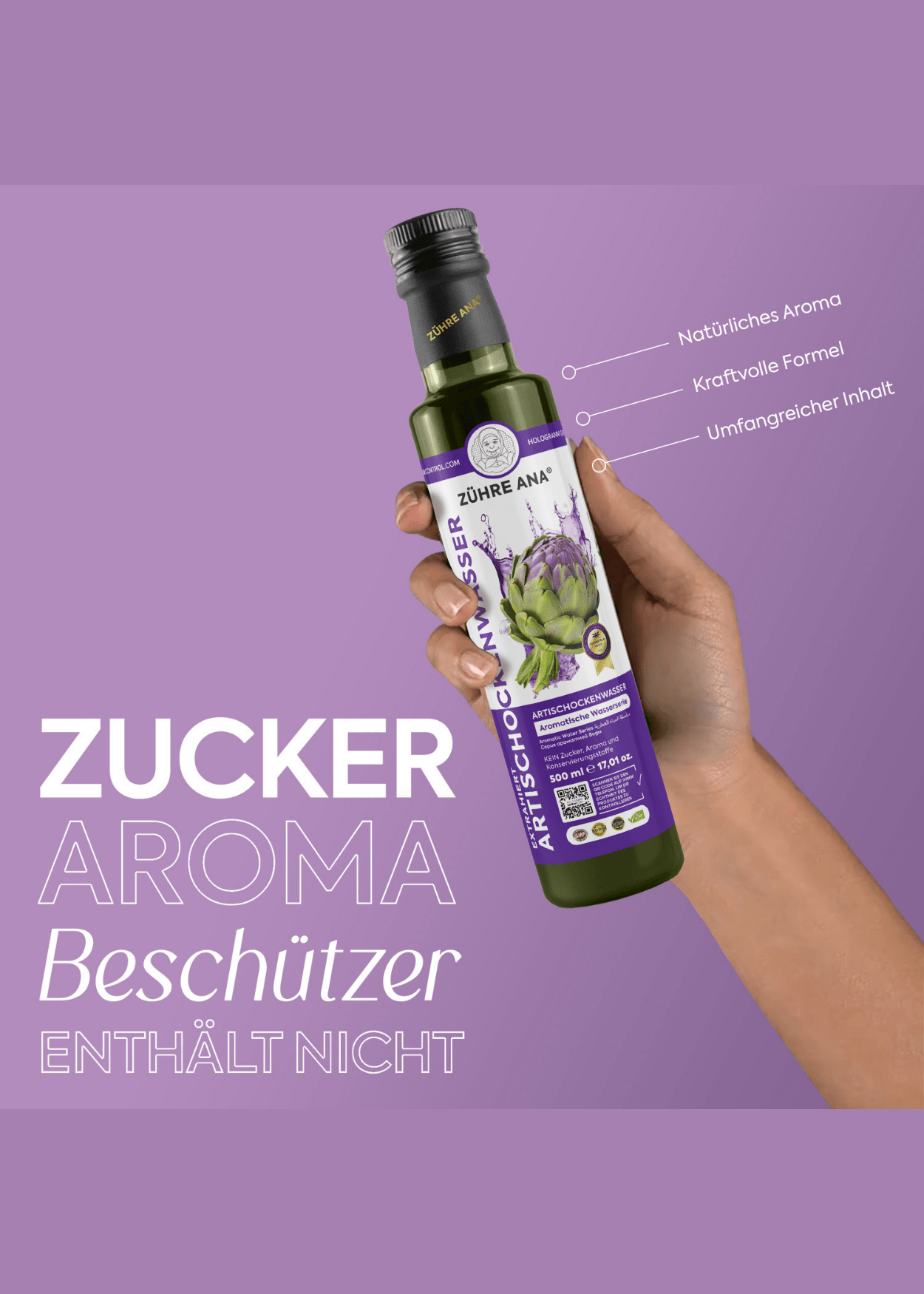 Zühre Ana Ekstraktlı Enginar Suyu 500ml