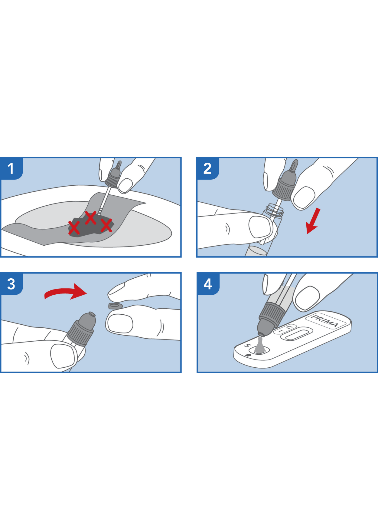 PRIMA Darm Bowel FOB Selbsttest für Zuhause