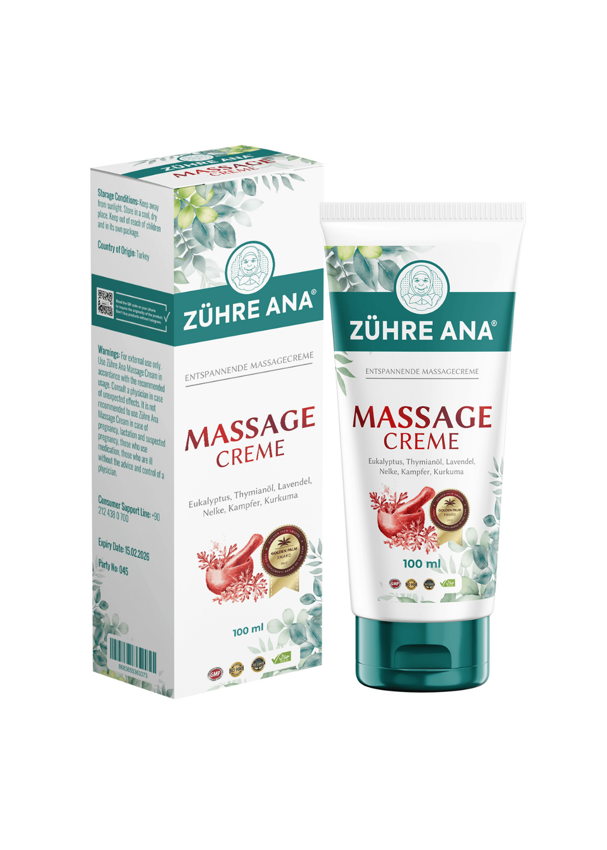 Zühre Ana Massage Creme (Okaliptus Masaj Kremi) 100g