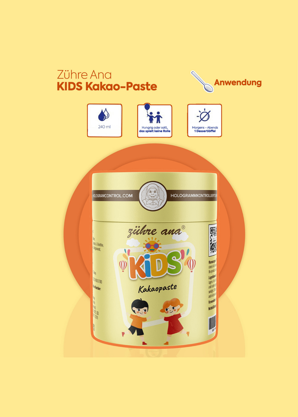 Zühre Ana Kids Kakao Paste 240g