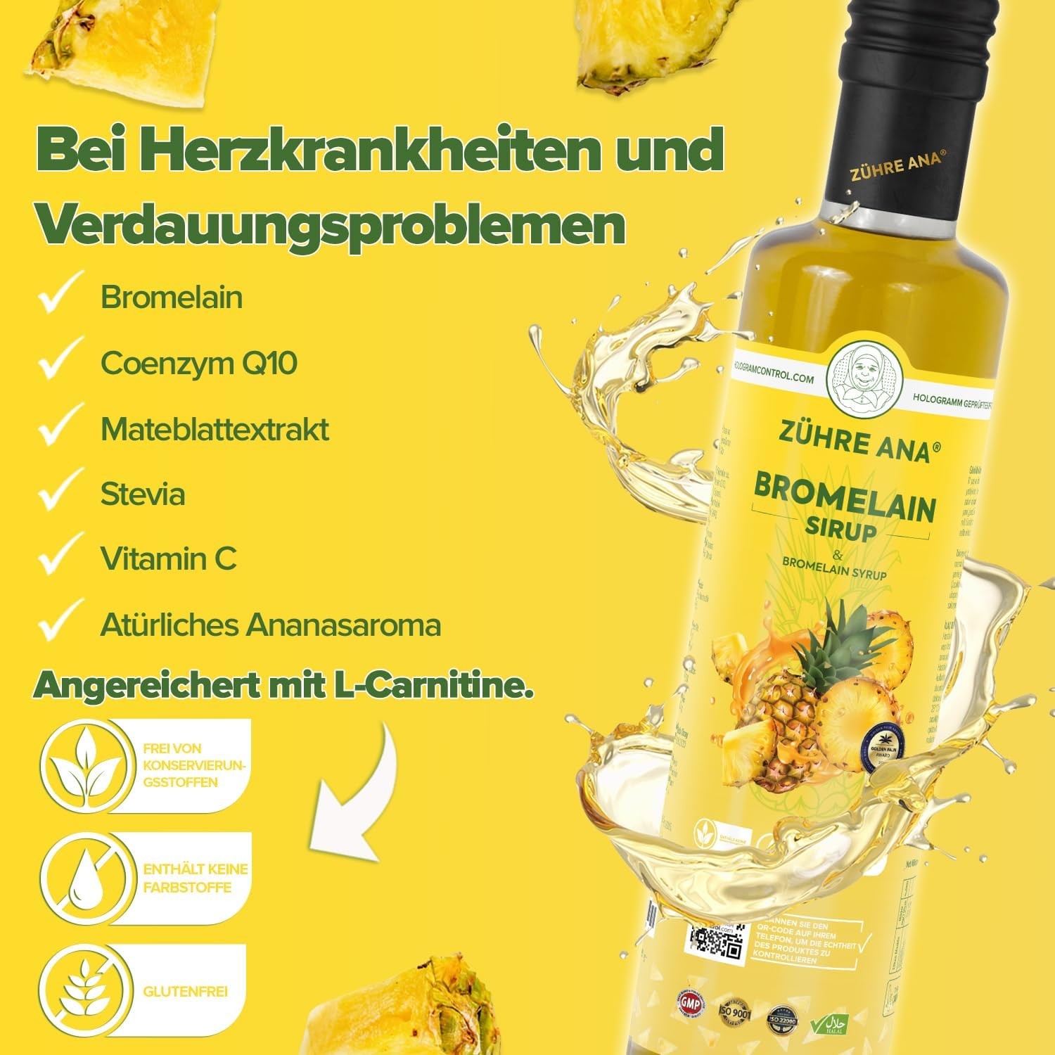 Zühre Ana Bromelain Şurubu 250ml