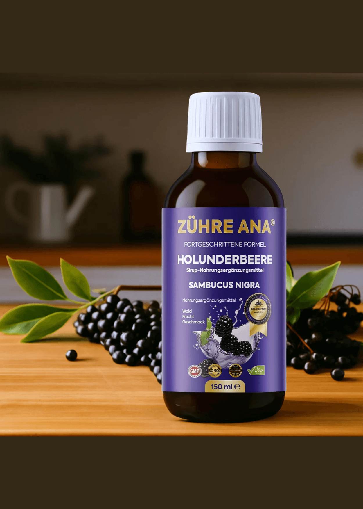 Zühre Ana Siyah Mürver Şurubu 150ml