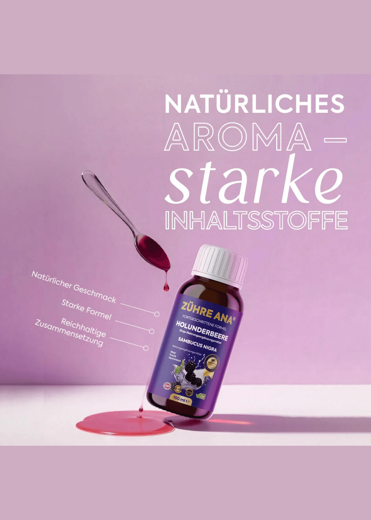 Zühre Ana Siyah Mürver Şurubu 150ml