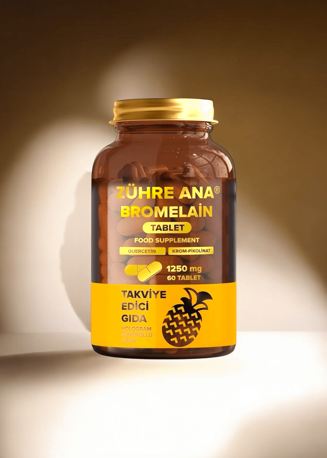 Zühre Ana Bromelain Kapseln 1250 mg 60 Kapseln mit Ananas-extrakt