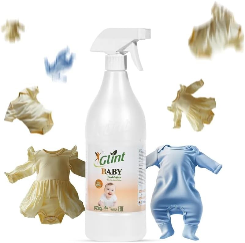 Glint %100 Bitkisel Çamaşır Leke Çıkarıcı Bebek Genel Temizleyici 1L