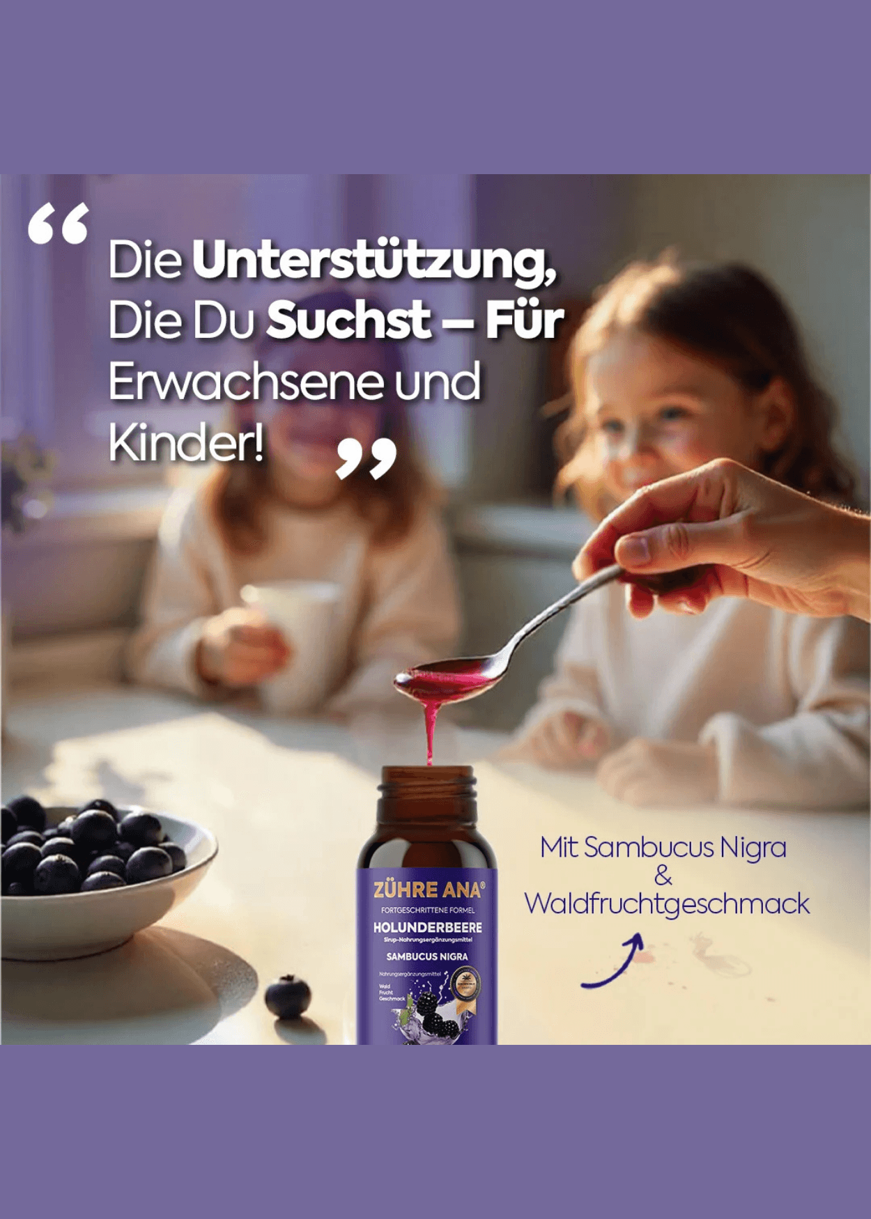 Zühre Ana Siyah Mürver Şurubu 150ml