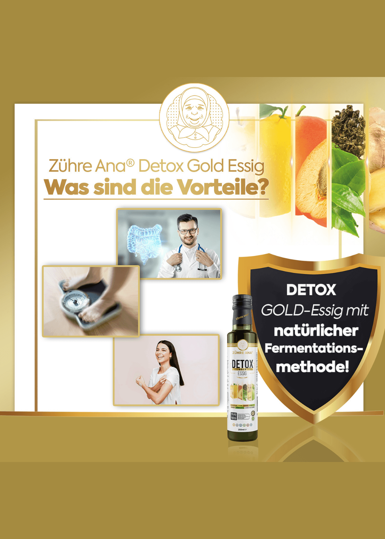 Zühre Ana Detox Gold Essig 250ml