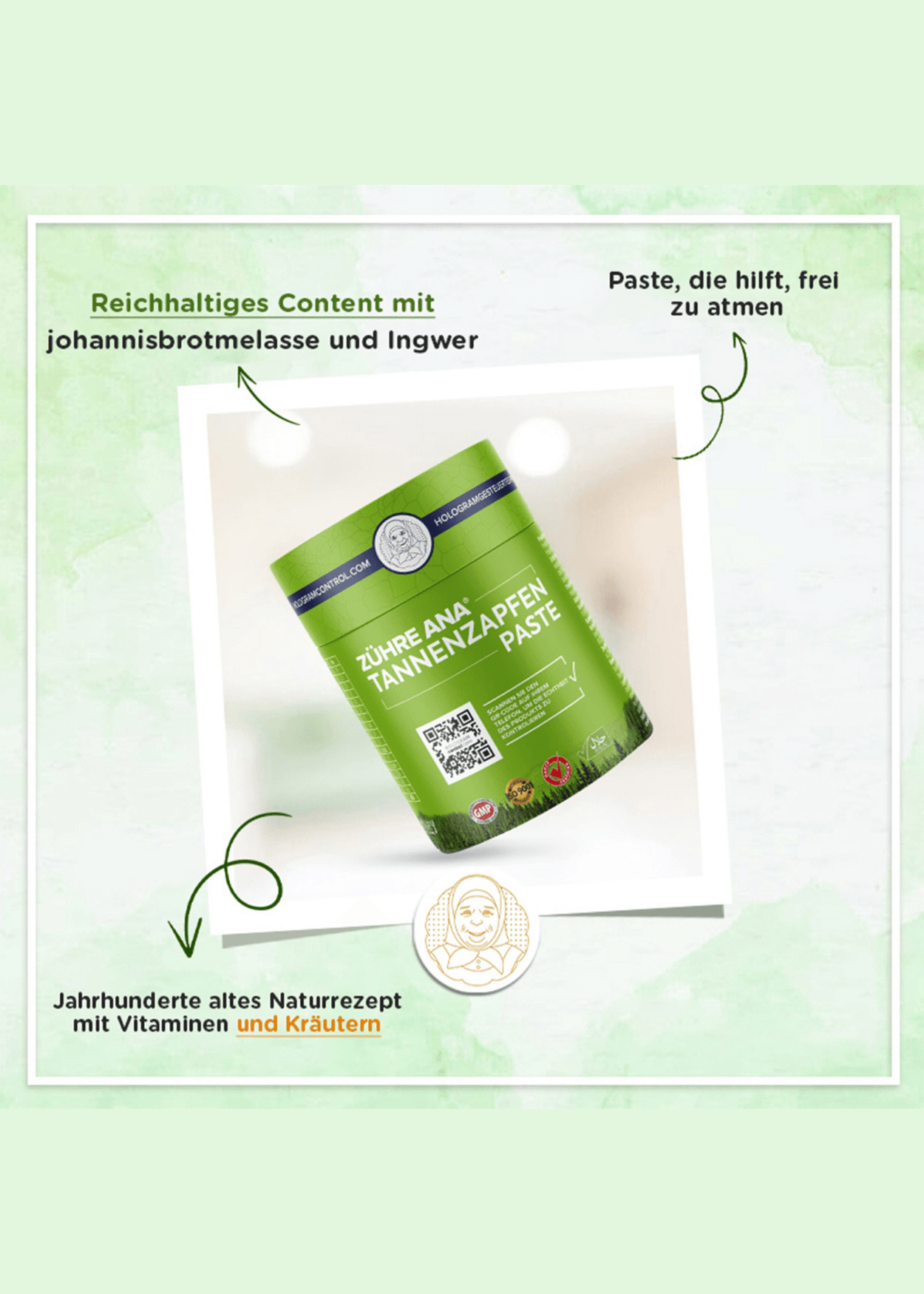 Zühre Ana Tannenzapfenpaste 240g – Natürliche Atemunterstützung mit Vitaminen