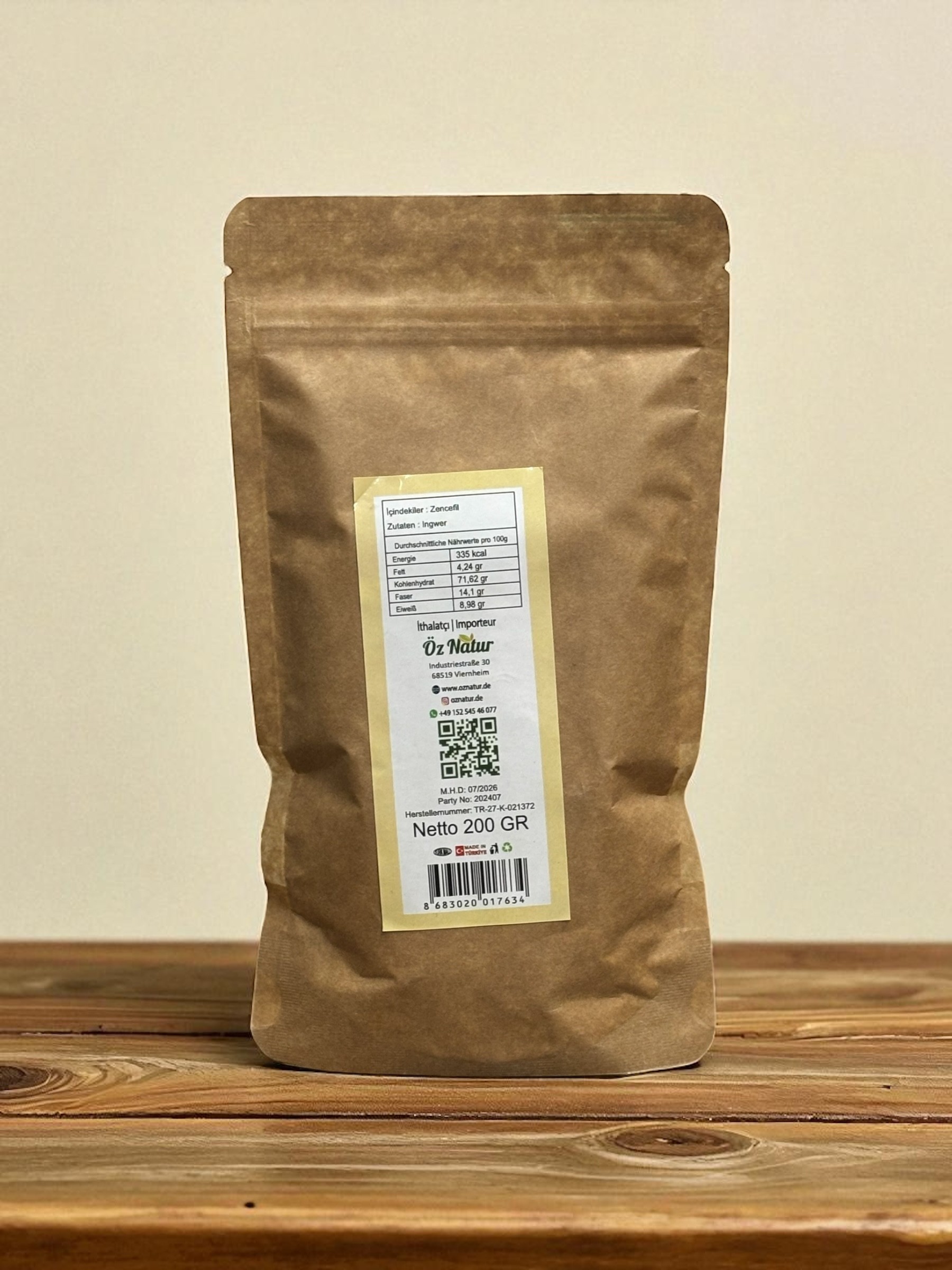Zencefil Tozu 200g