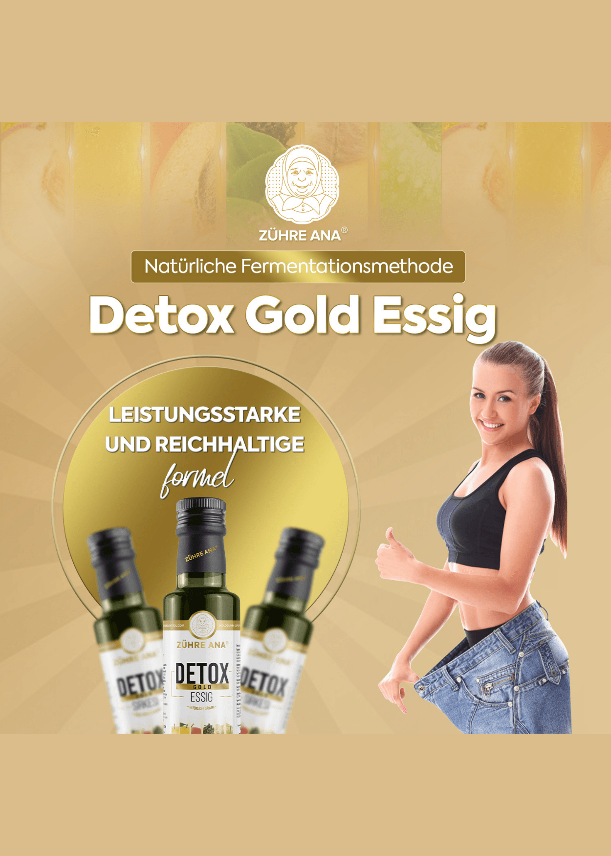 Zühre Ana Detox Gold Essig 250ml