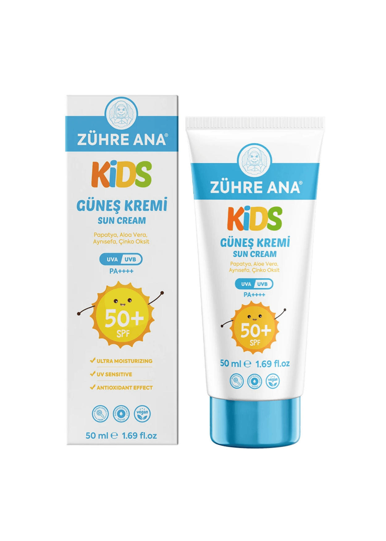 Zühre Ana Kids Güneş Kremi Spf 50+ UVA/UVB