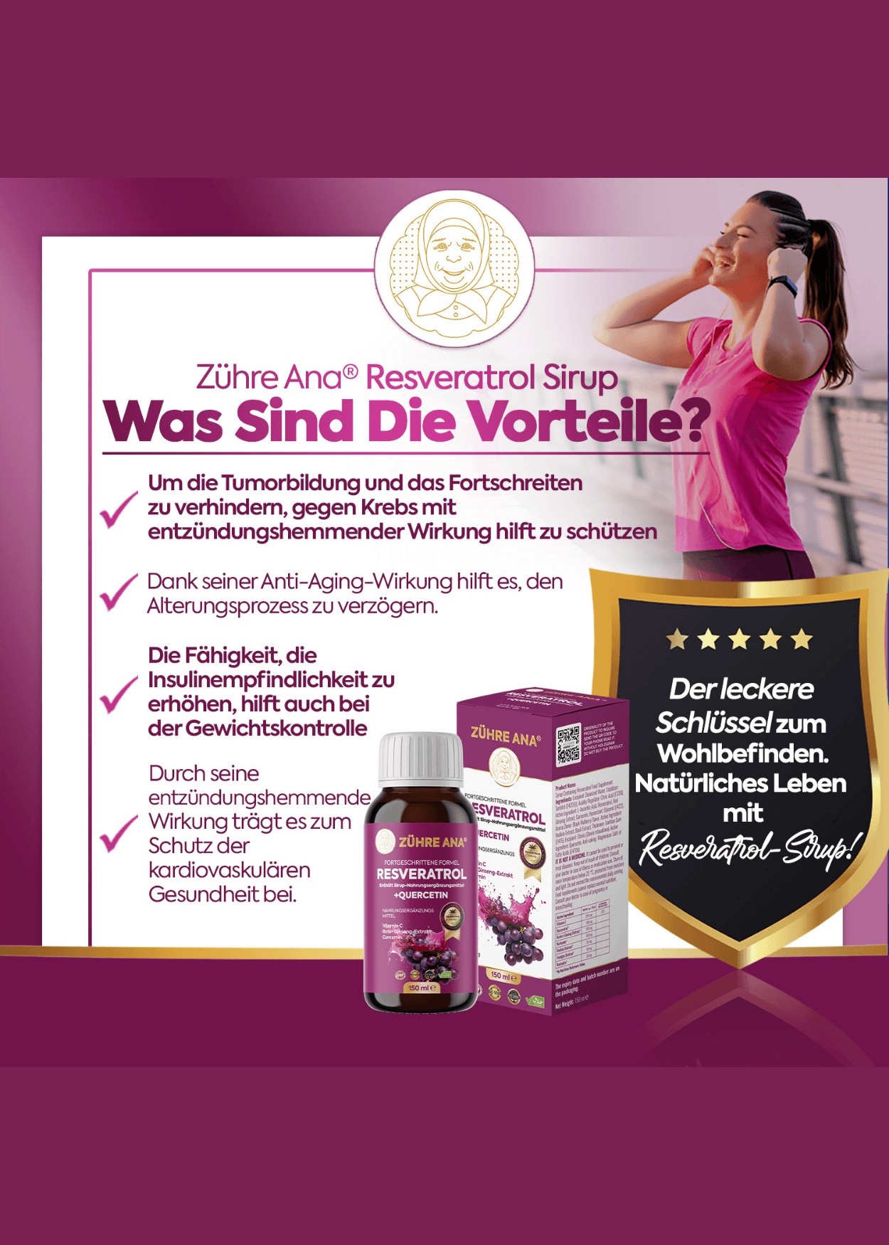 Zühre Ana Rezveratrol Şurubu 150ml