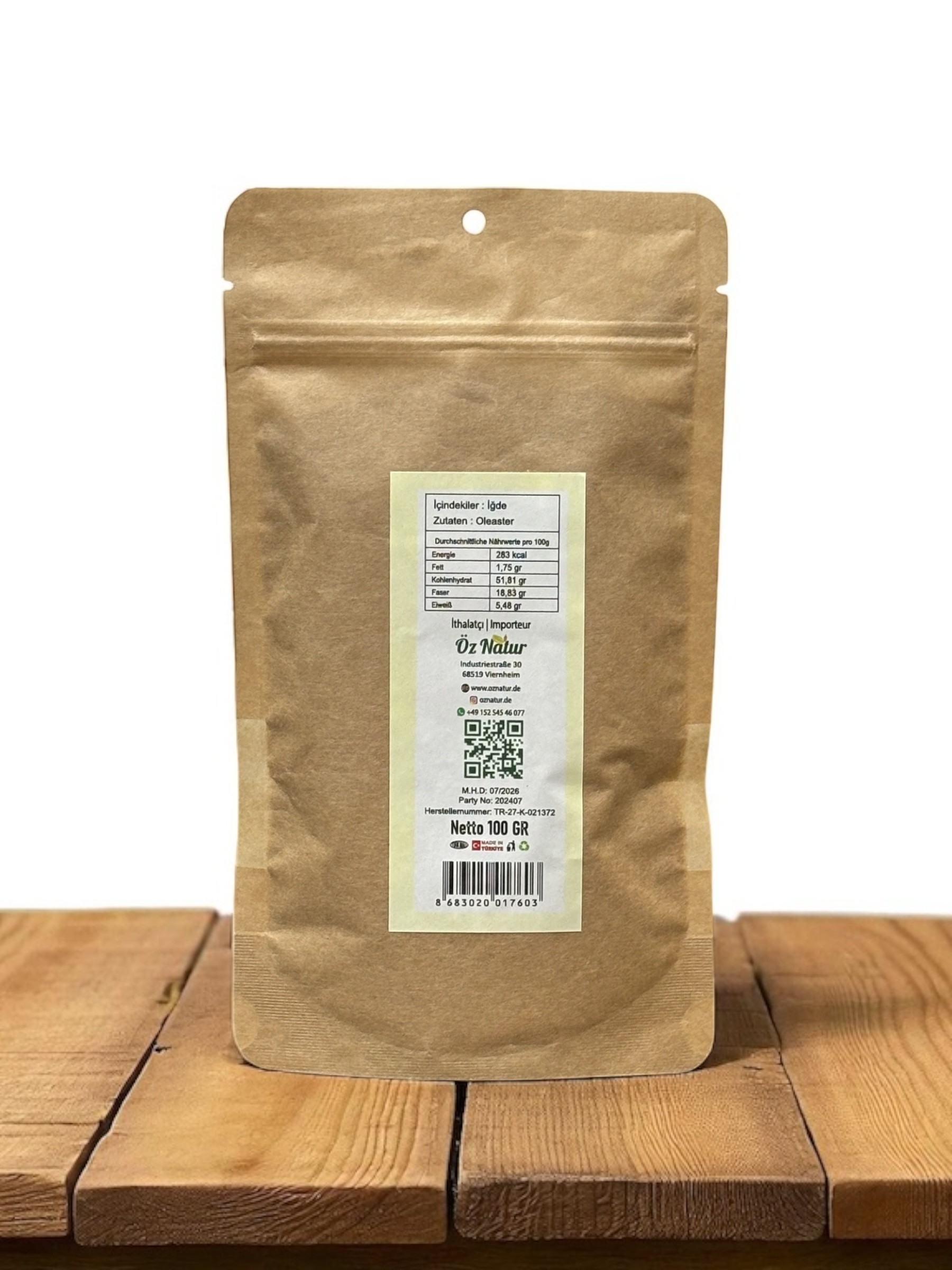 Silberbeerenpulver (İğde Tozu) 100g