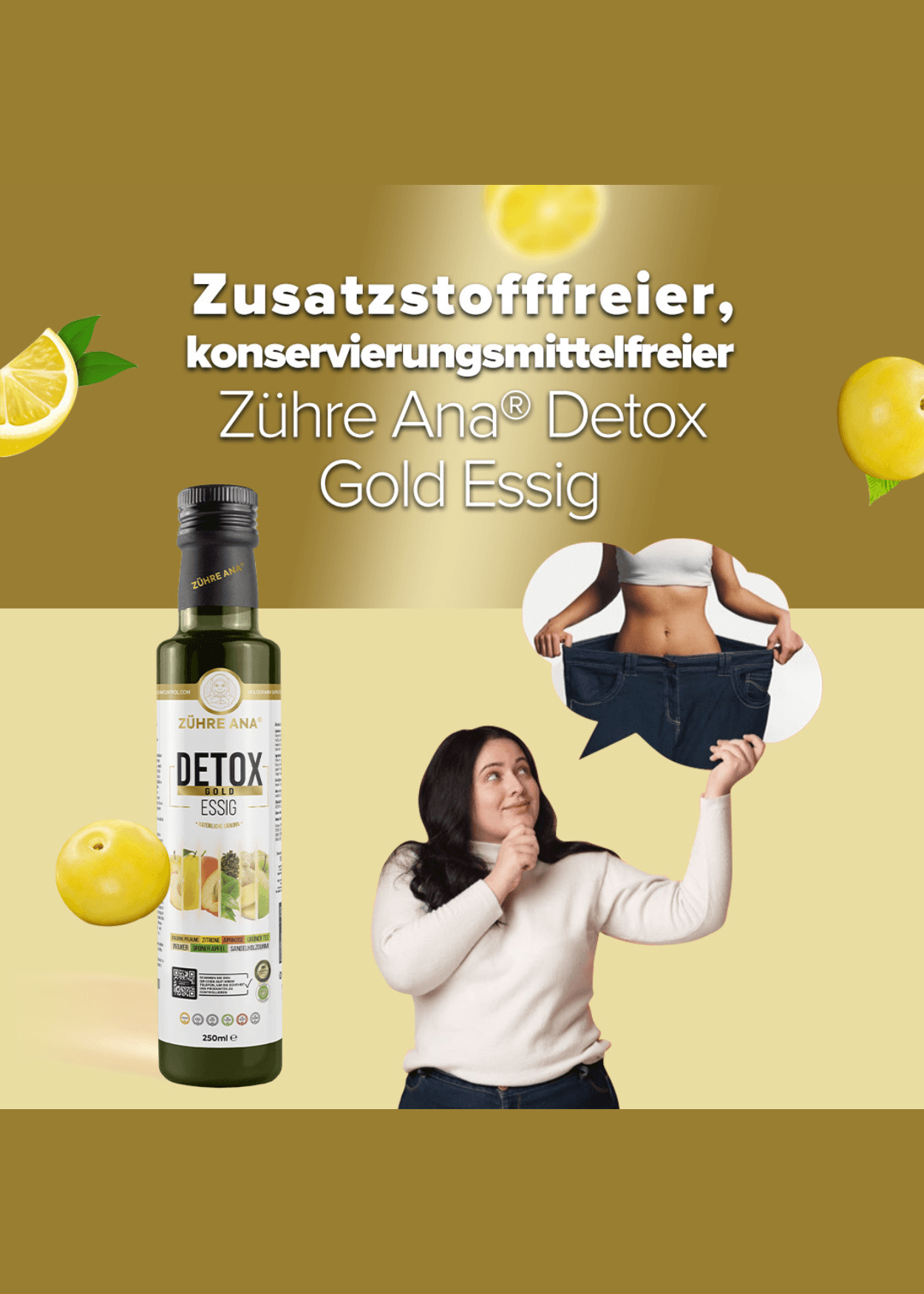 Zühre Ana Detox Gold Essig 250ml