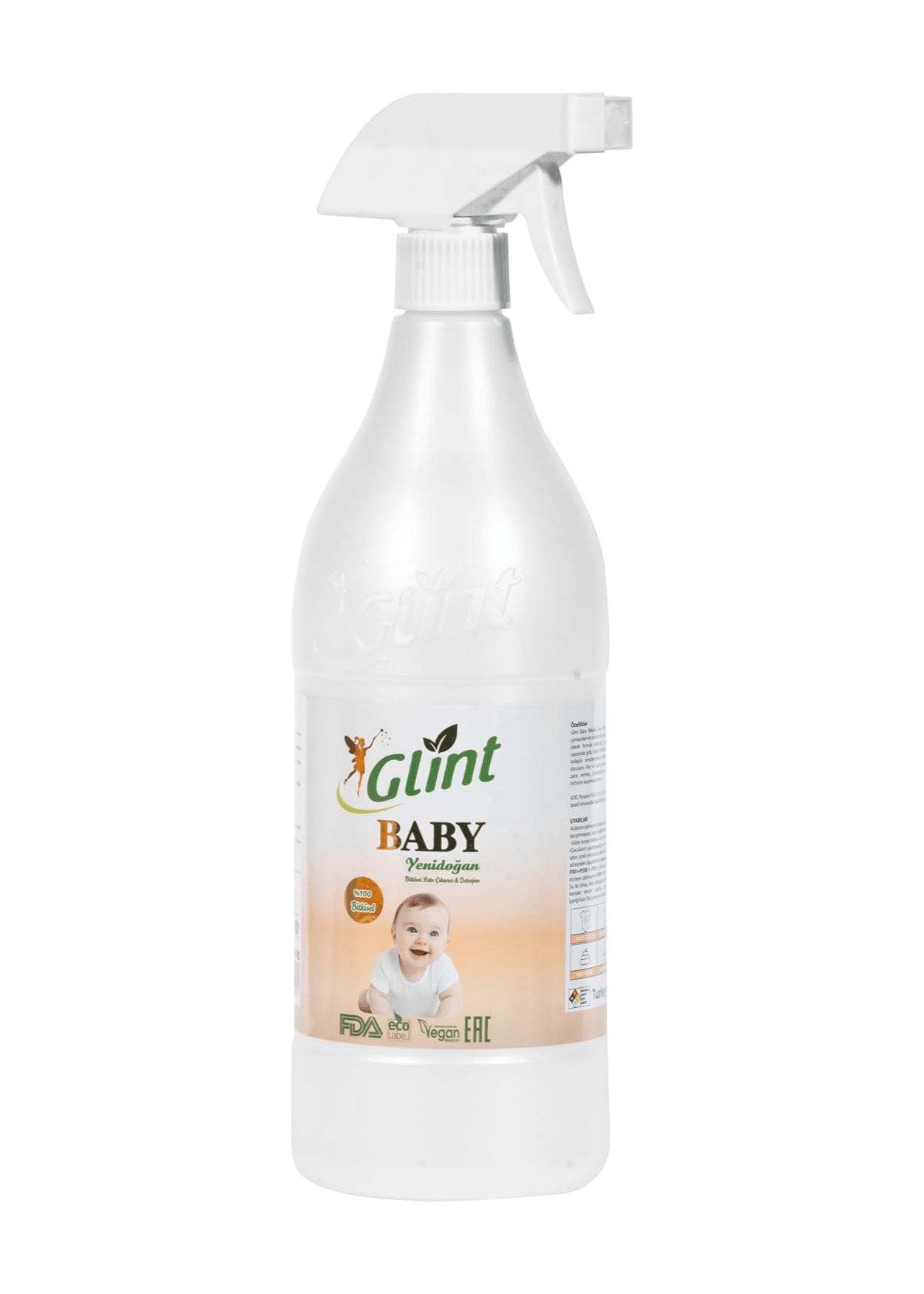Glint %100 Bitkisel Çamaşır Leke Çıkarıcı Bebek Genel Temizleyici 1L