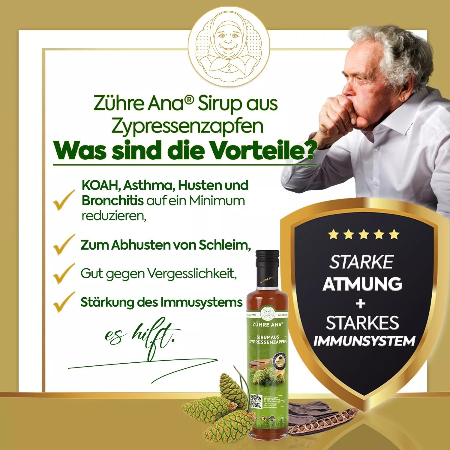 Zuhre Ana Zypressenzapfen Sirup 650ml