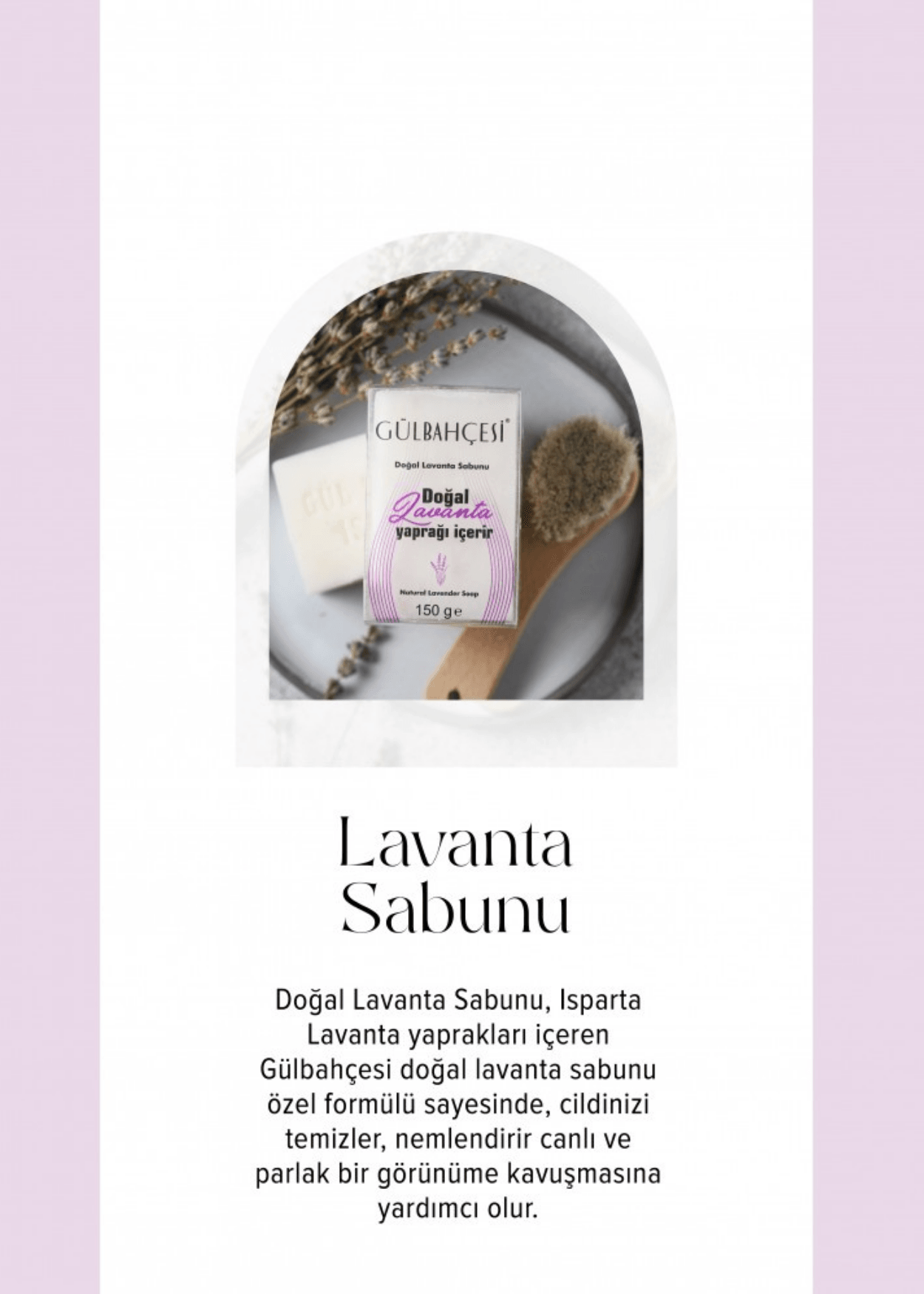 Natural lavender soap 150g