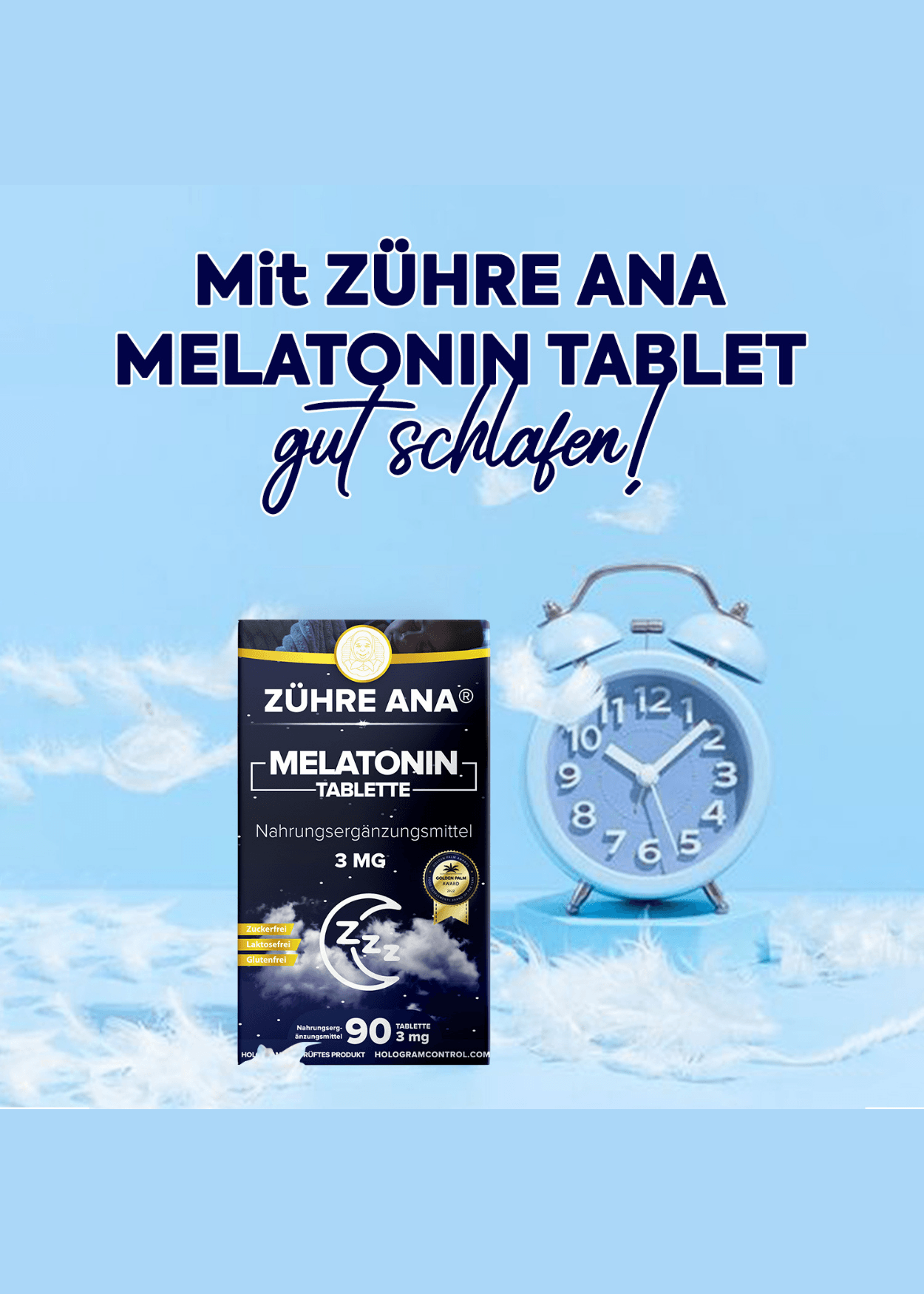 Zühre Ana Melatonin Tablet 3mg - 90 Kapsül