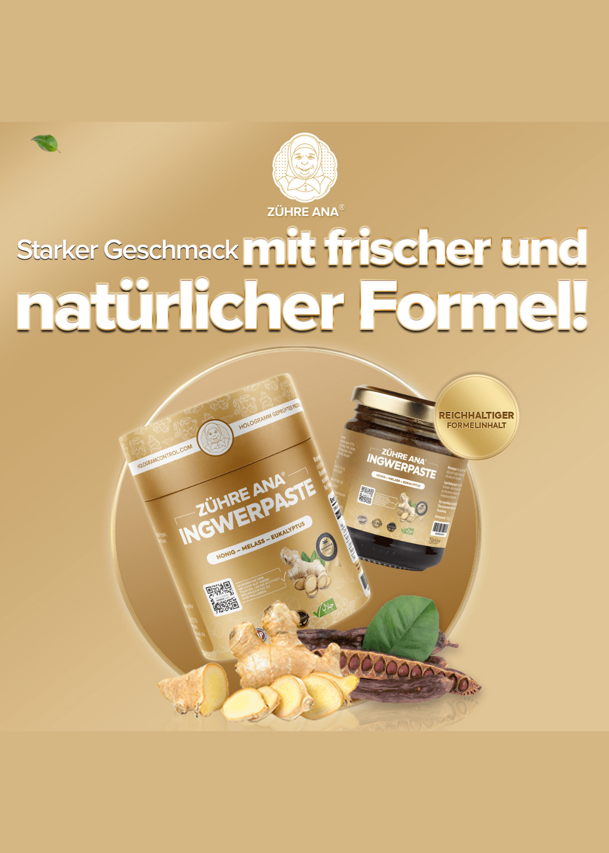 Zühre Ana Ingwerpaste – Natürlicher Immunsystem Booster (Zencefil Macunu) 240g