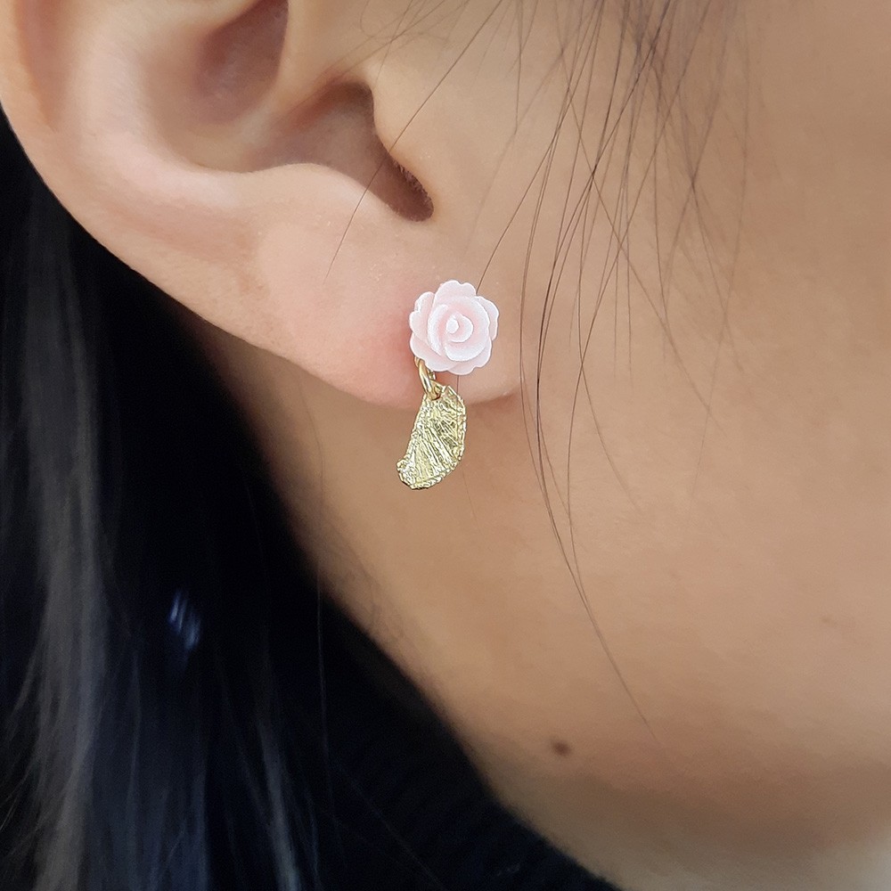 Boucles d’Oreilles “Rose”