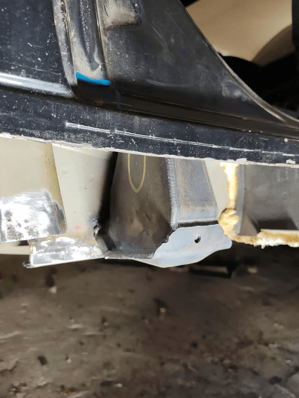 BMW E39 Reparaturbleche Einschweissbleche Wagenheberaufnahme Hinterachse