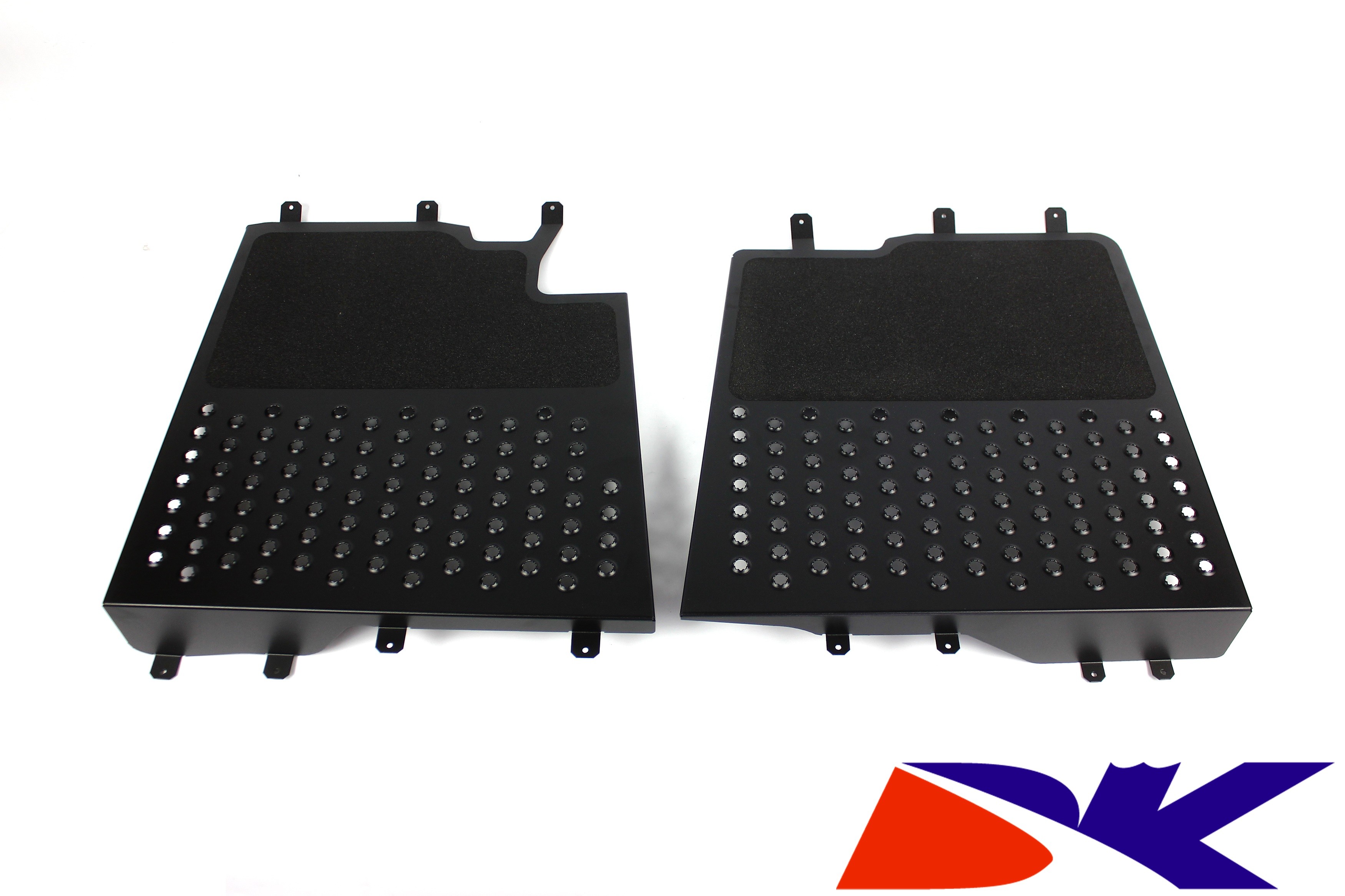 BMW E46 Floor Plates / Trittbretter Edelstahl Schwarz Pulverbeschichtet