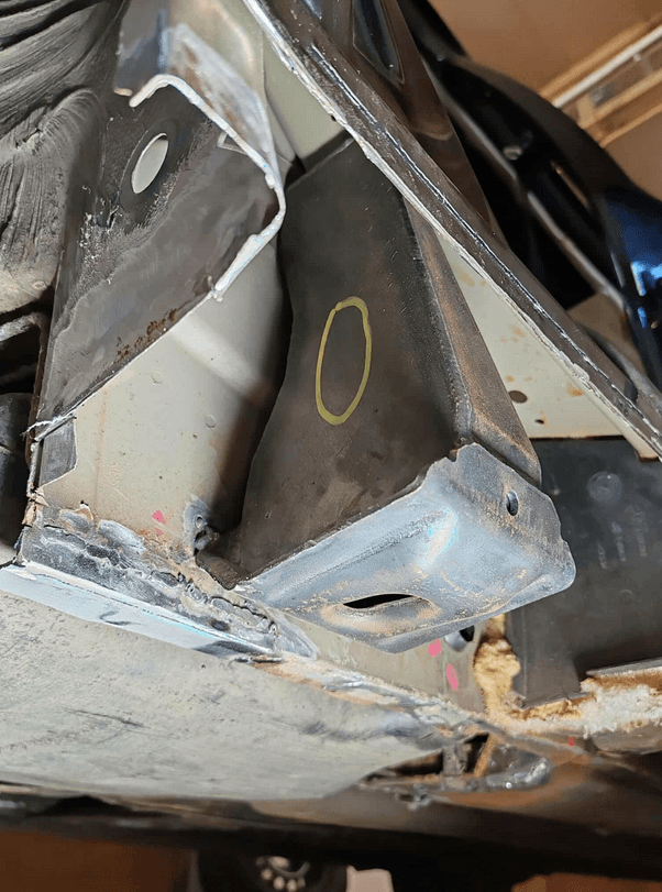 BMW E39 Reparaturbleche Einschweissbleche Wagenheberaufnahme Hinterachse