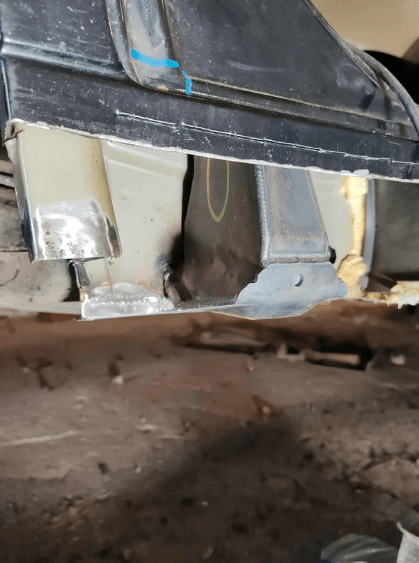 BMW E39 Reparaturbleche Einschweissbleche Wagenheberaufnahme Hinterachse