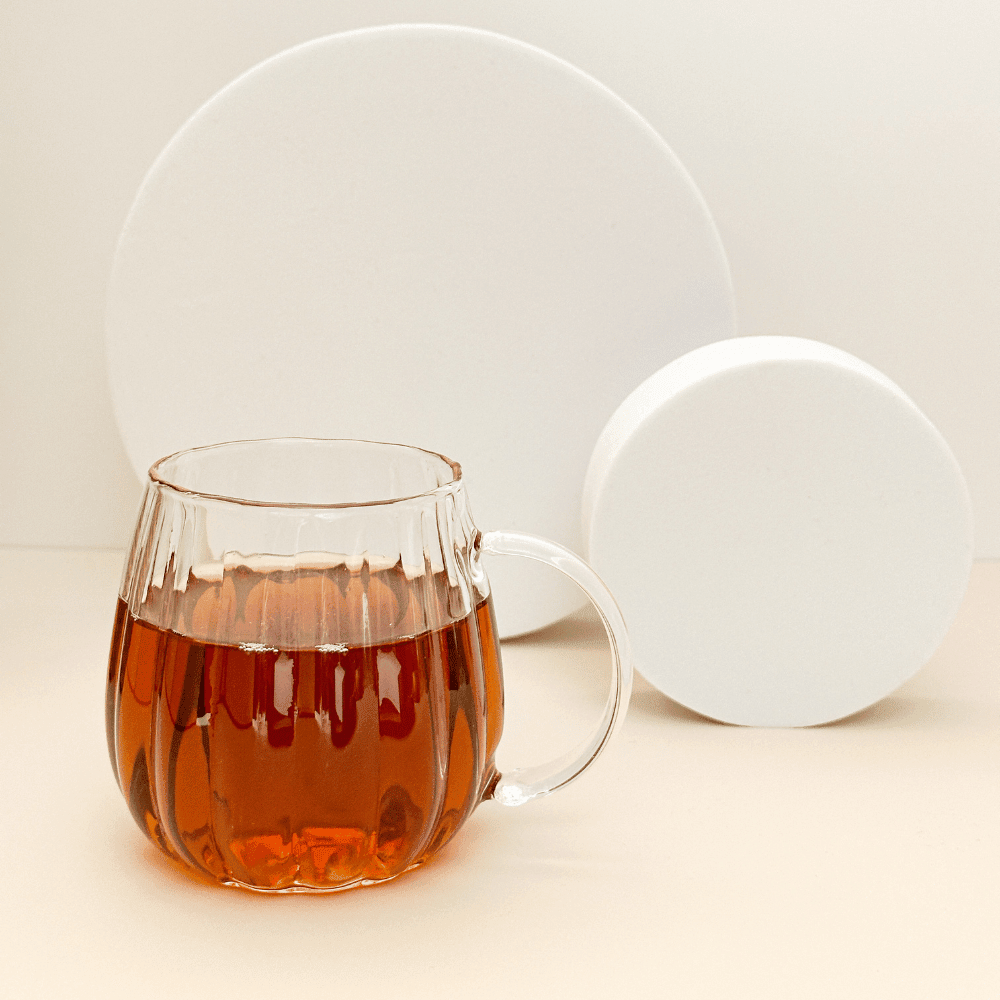 Wellenförmiges Borosilikatglas Tassen Set I 350 ml 