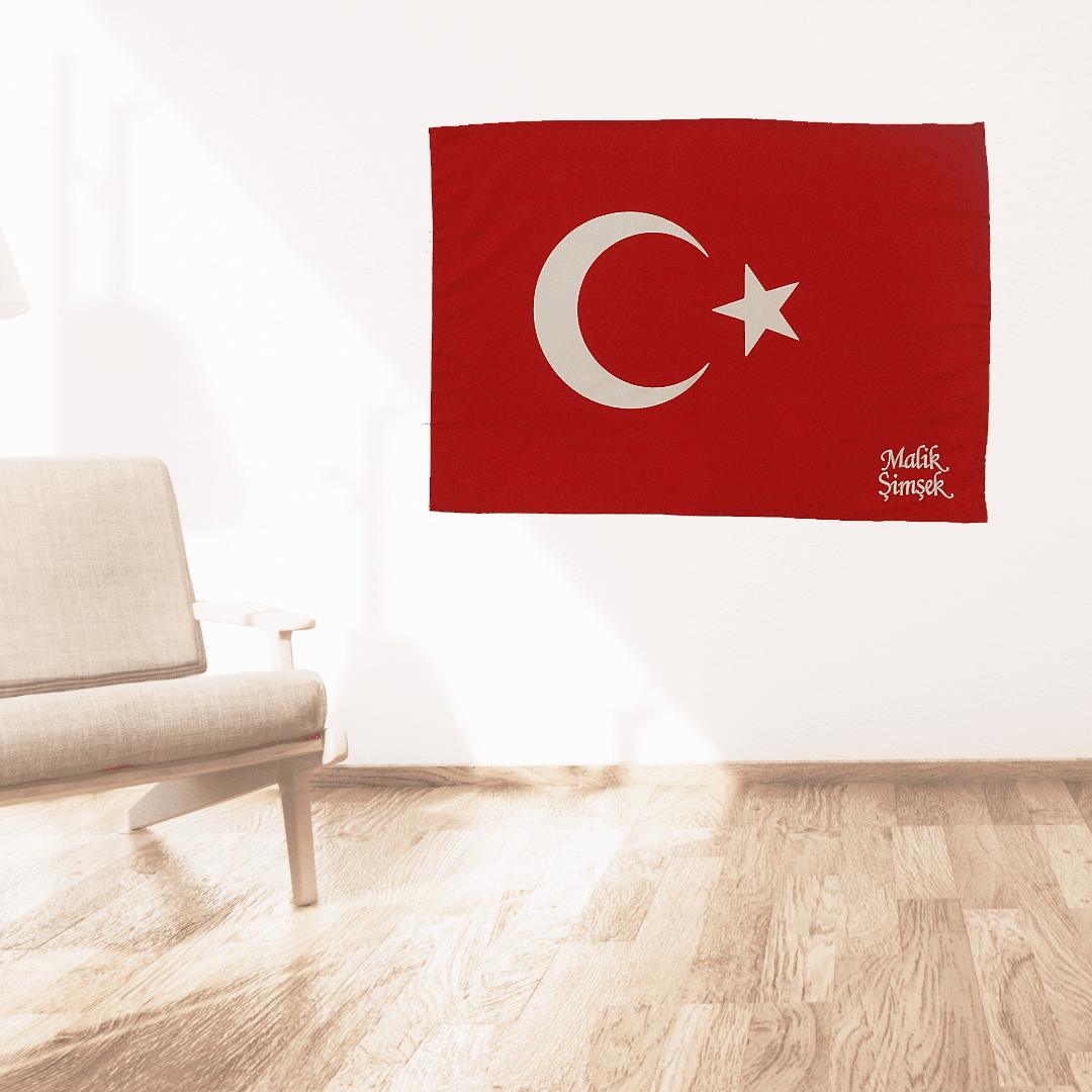 Türkische Flagge Türk Bayrak gestrickt mit Geschenk box