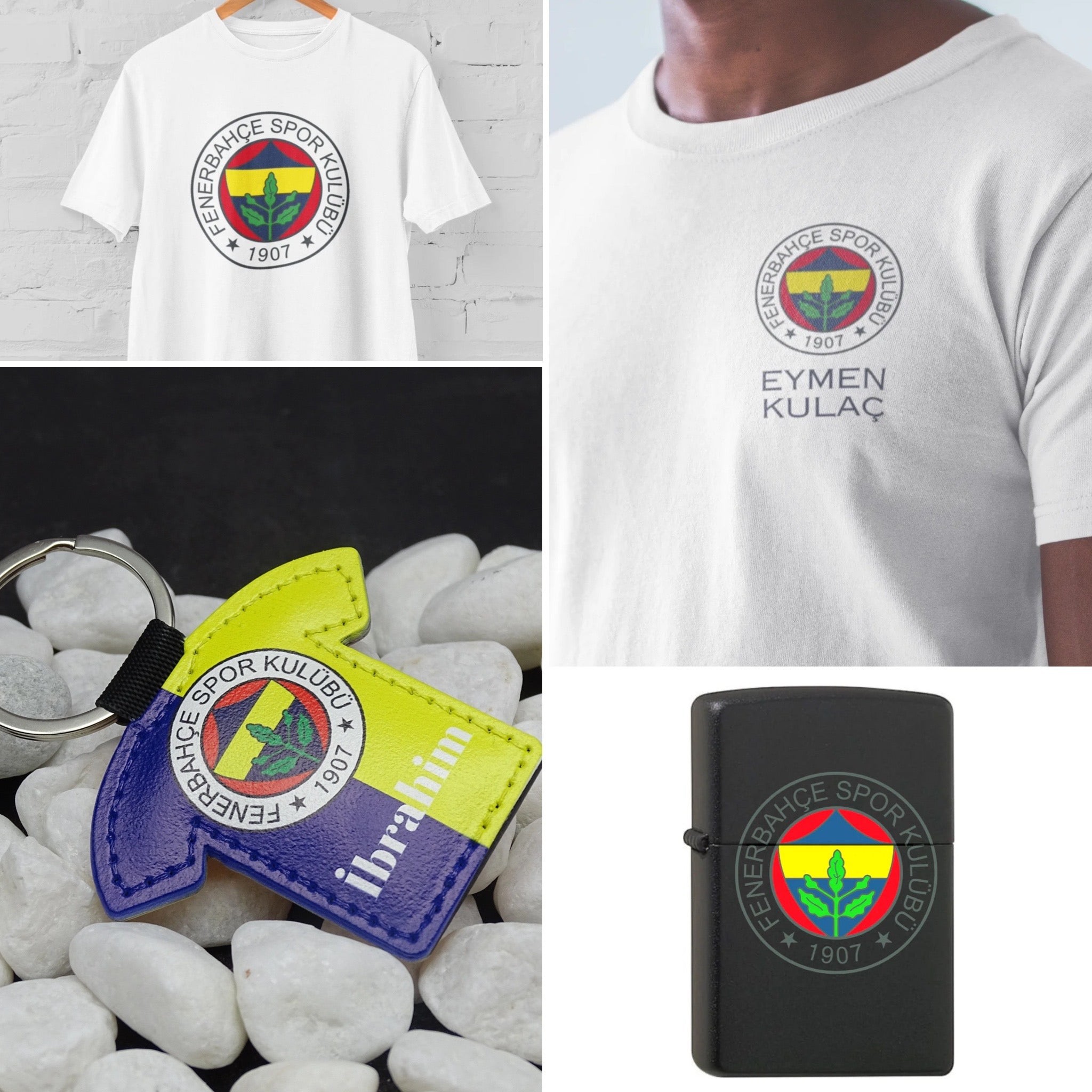 T-Shirt Bundle mit Schlüsselanhänger und Feuerzeug FB