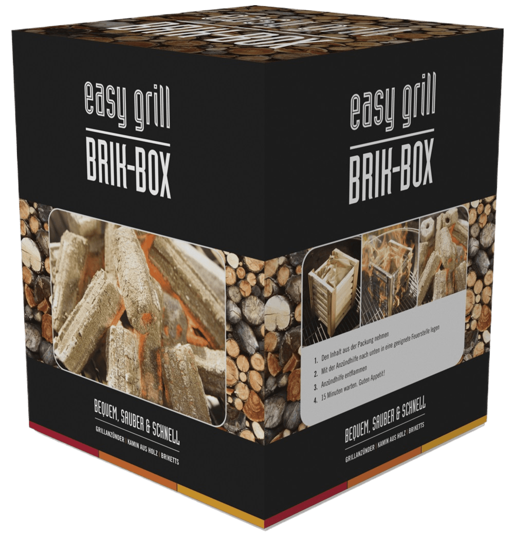 Easy Grill - Brik Box Grillkohle