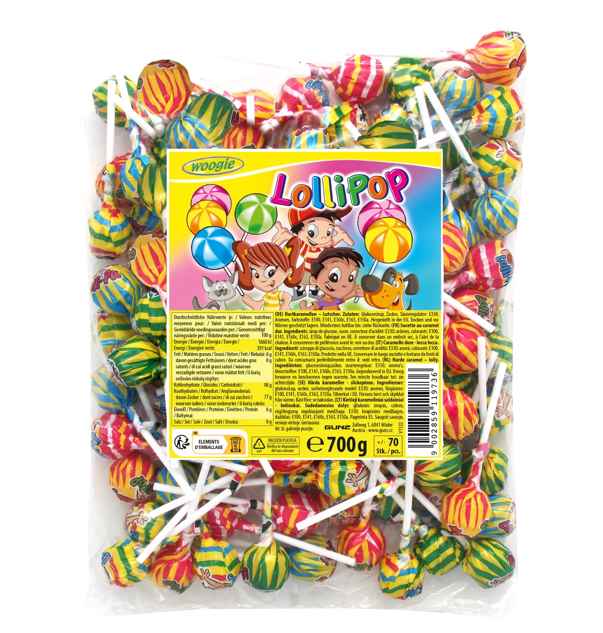 Lollipops - Lutscher  (70x10g) 700g