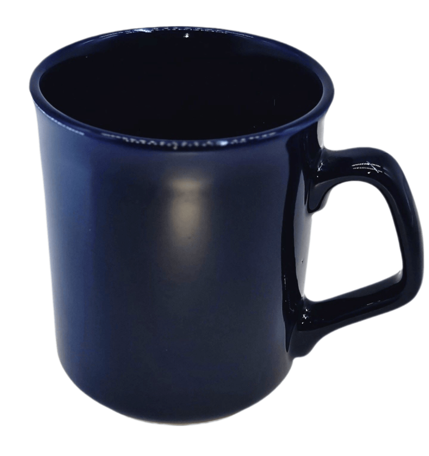 Kaffeetasse blau glänzig Porzellan