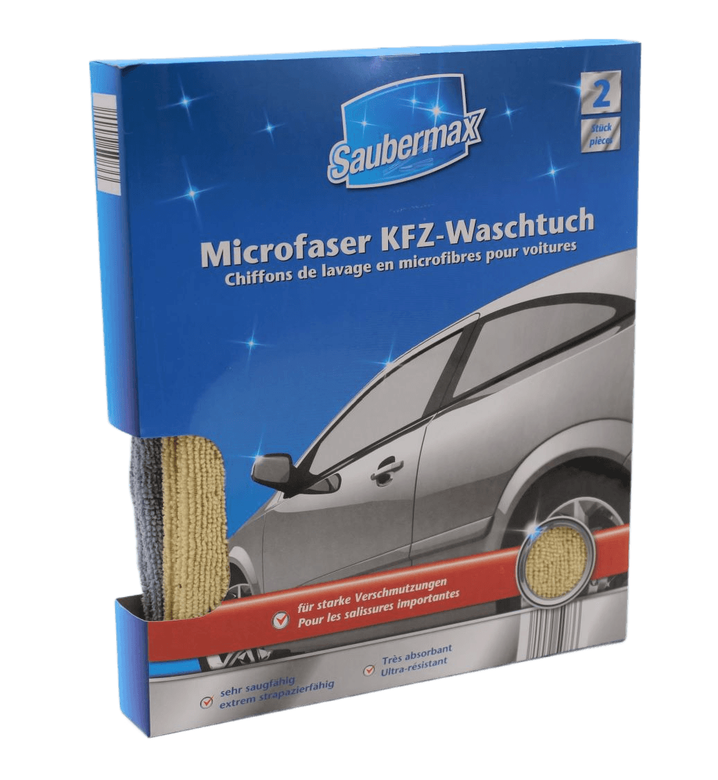 Microfaser KFZ-Waschtuch 2er Pack