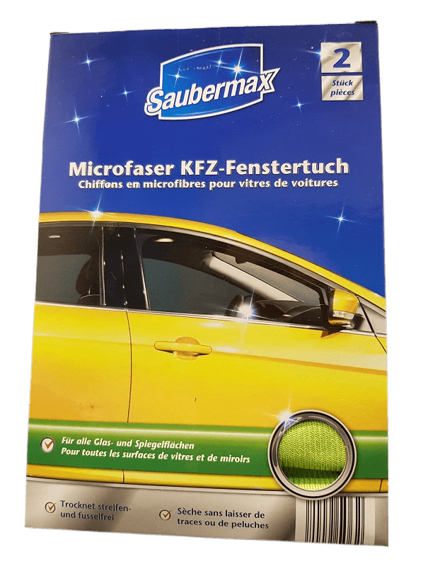 Microfaser KFZ-Fenstertuch 2er Pack