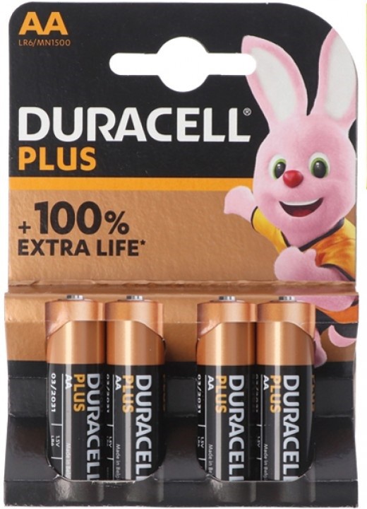 Batterie Duracell Plus Alkaline Mignon AA 4er MN1500 1,5V LR6