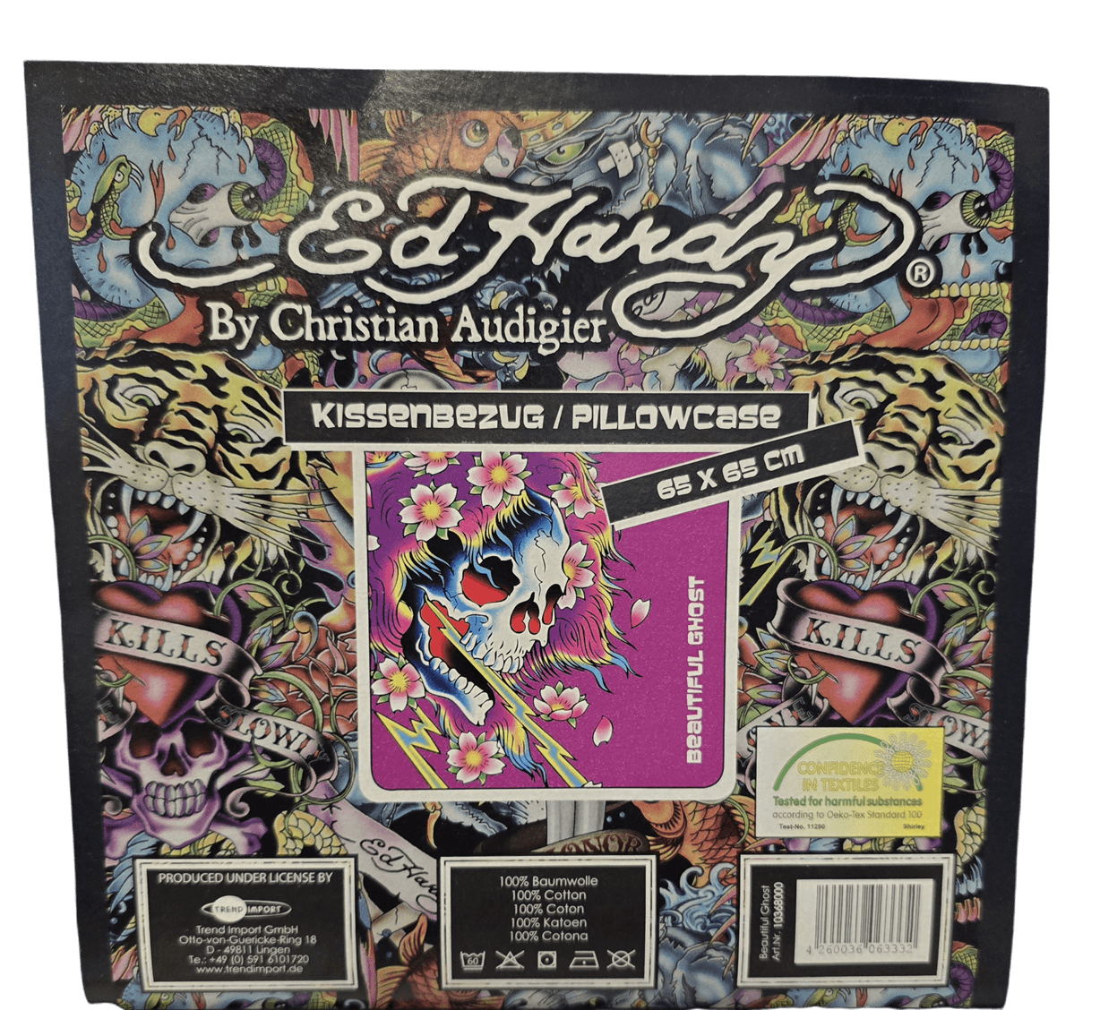 Ed Hardy Kissenbezug Beautiful Ghost