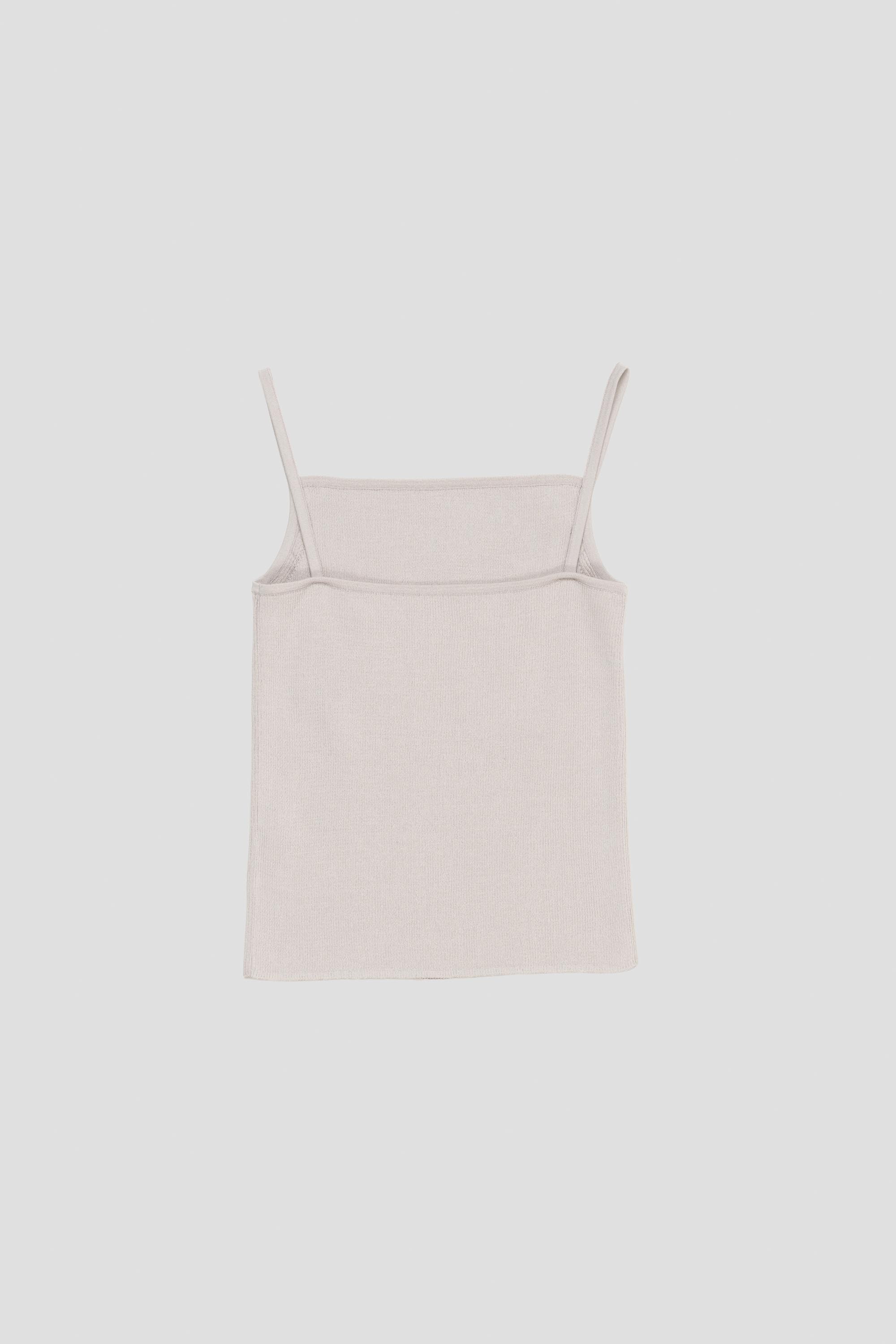 Knit Sleeveless Top Grey