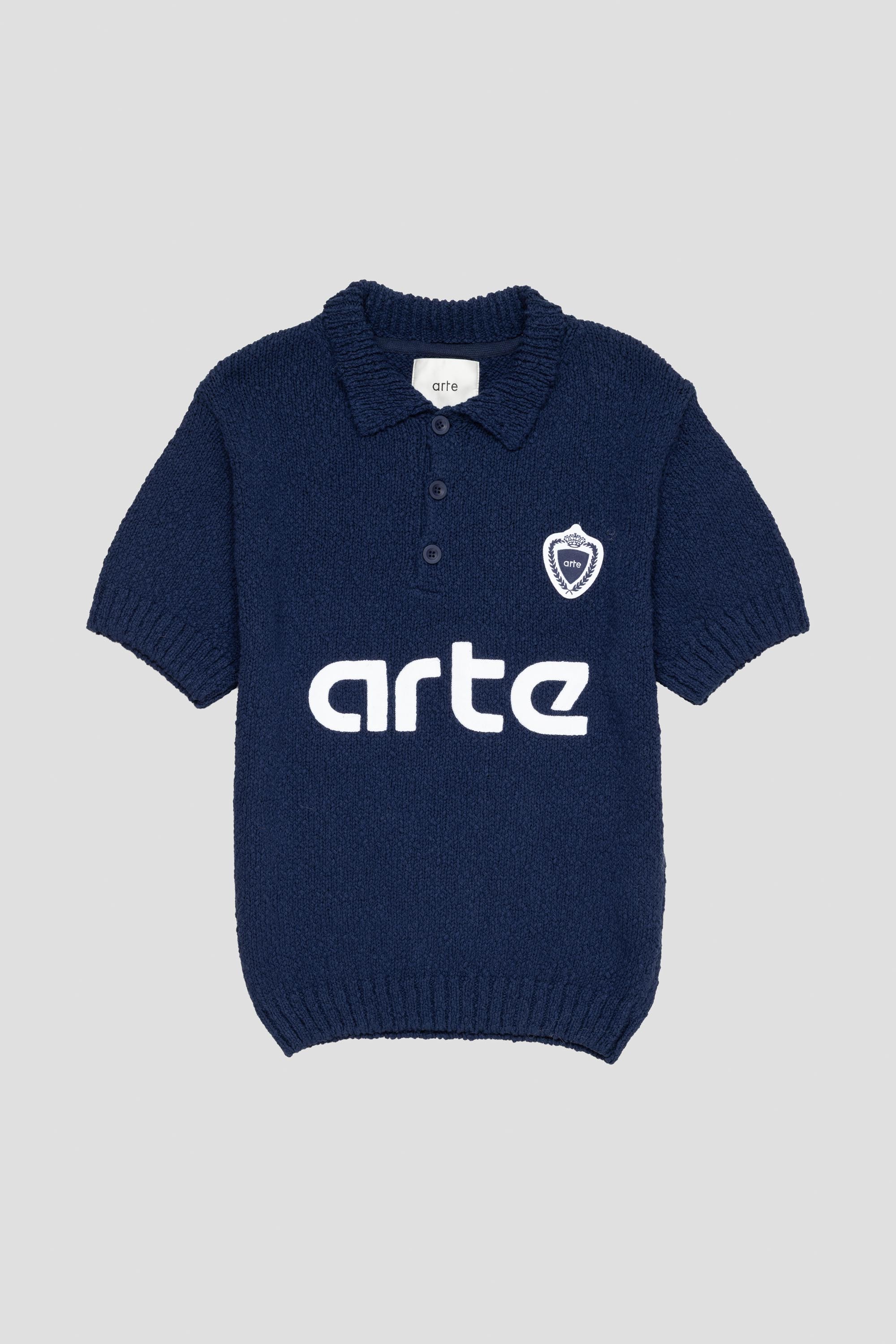 Football Knit Blue