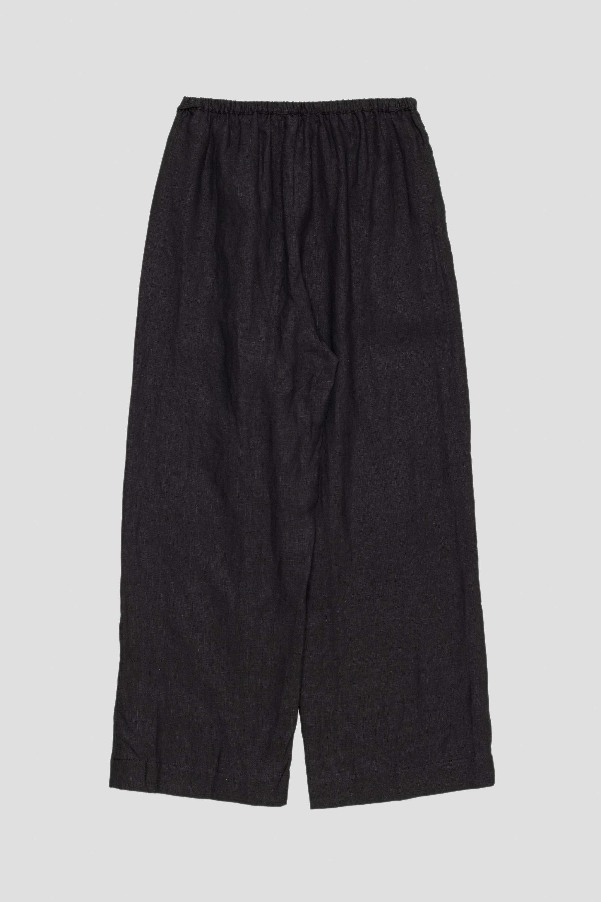 Tie Split Pants Black 