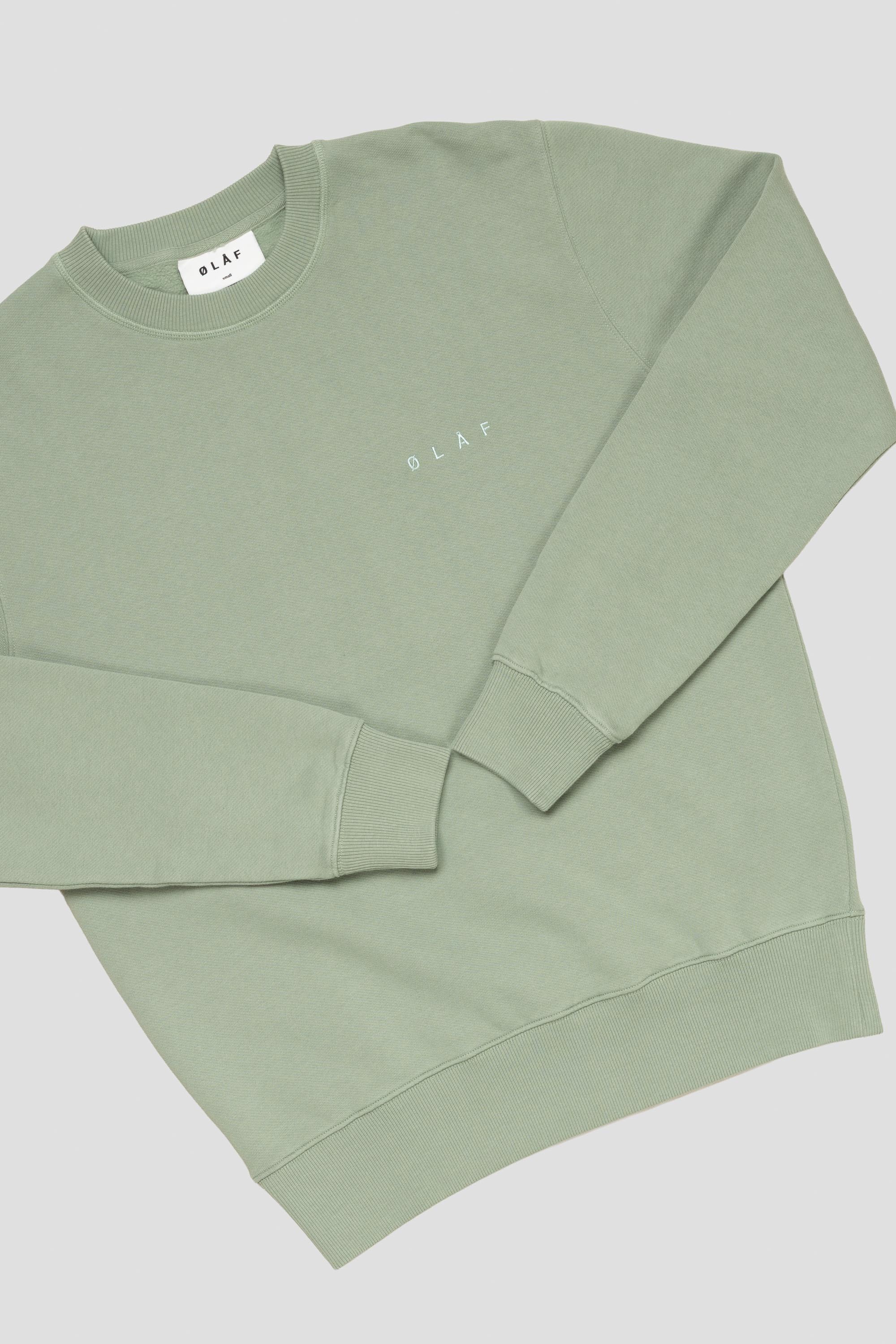 Lined Face Crewneck Green Milieu
