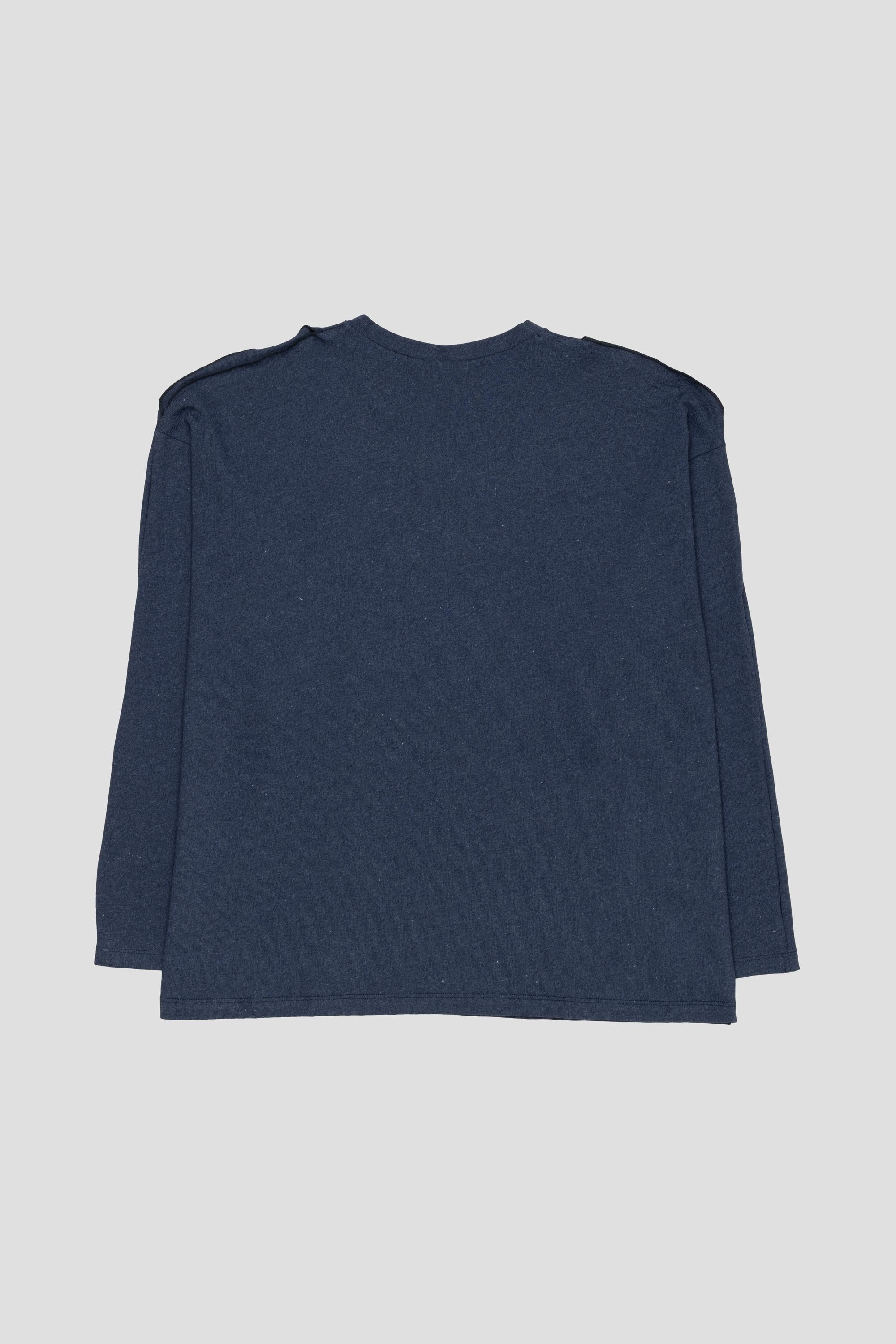 Pin Long Sleeve Tee Echo Blue