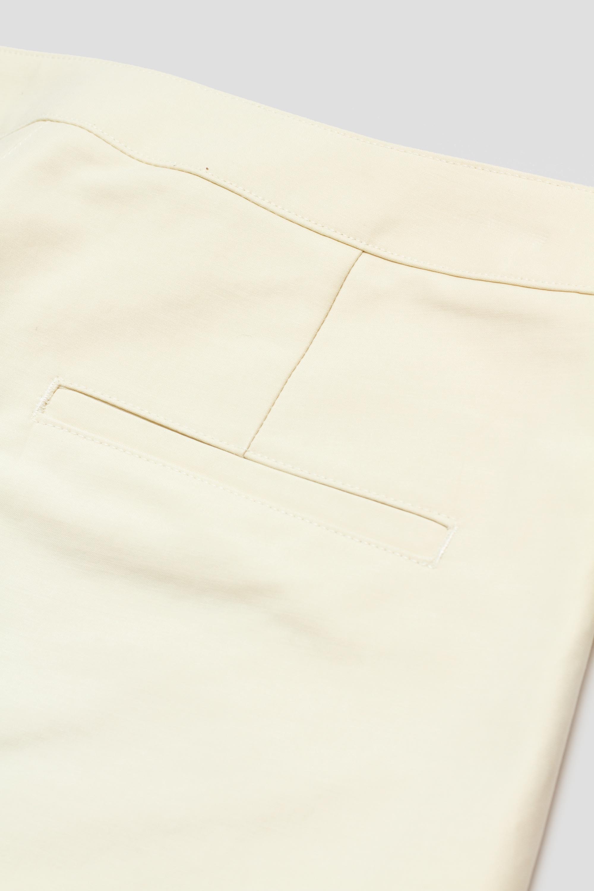 Curved Leg Pants Ivory