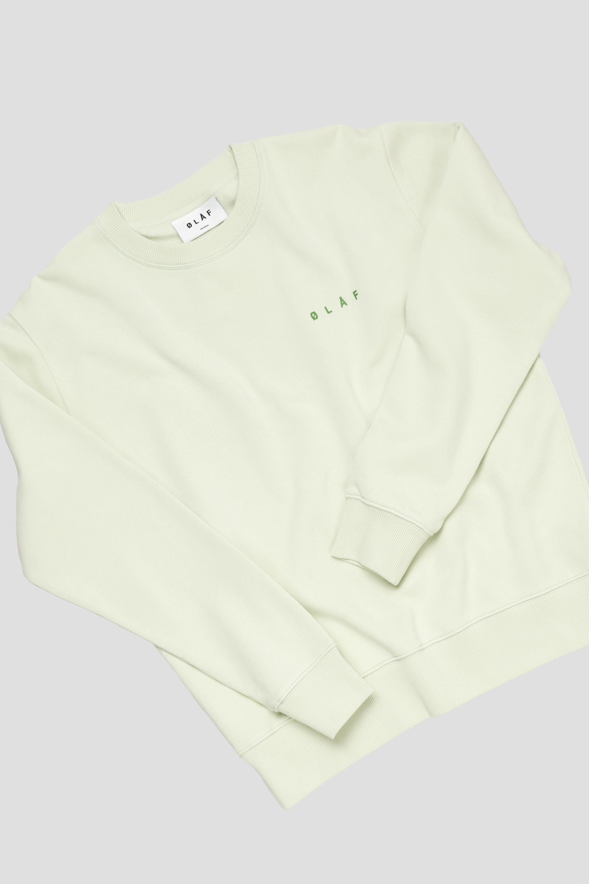 Spiral Face Crewneck Pale Green