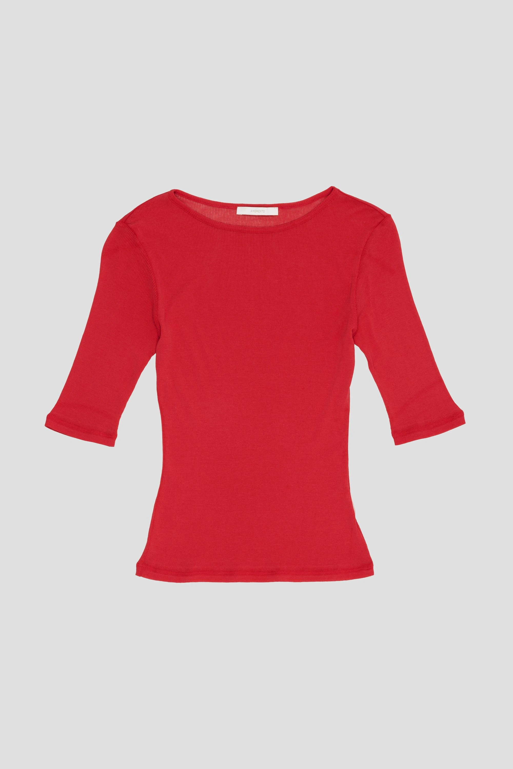 Round Short Sleeve T-Shirt Red