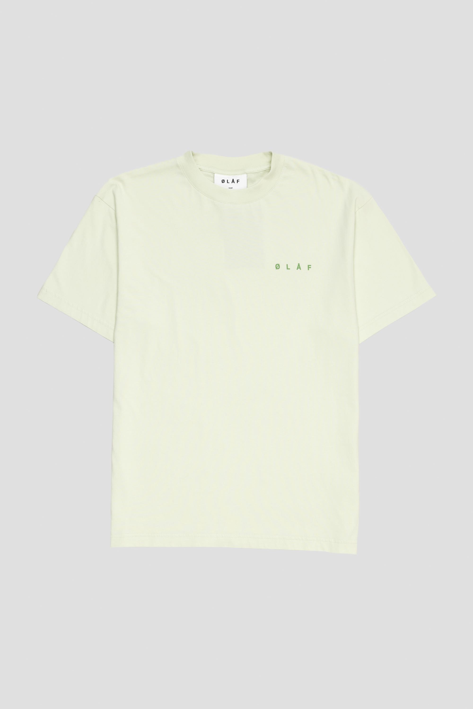 Spiral Face Tee Pale Green