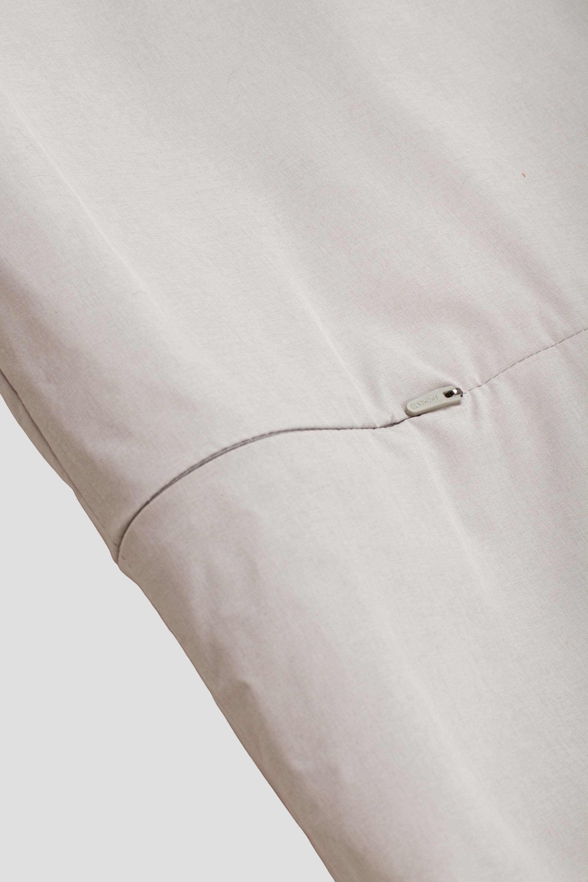Curved Zip Banding Pants Grey