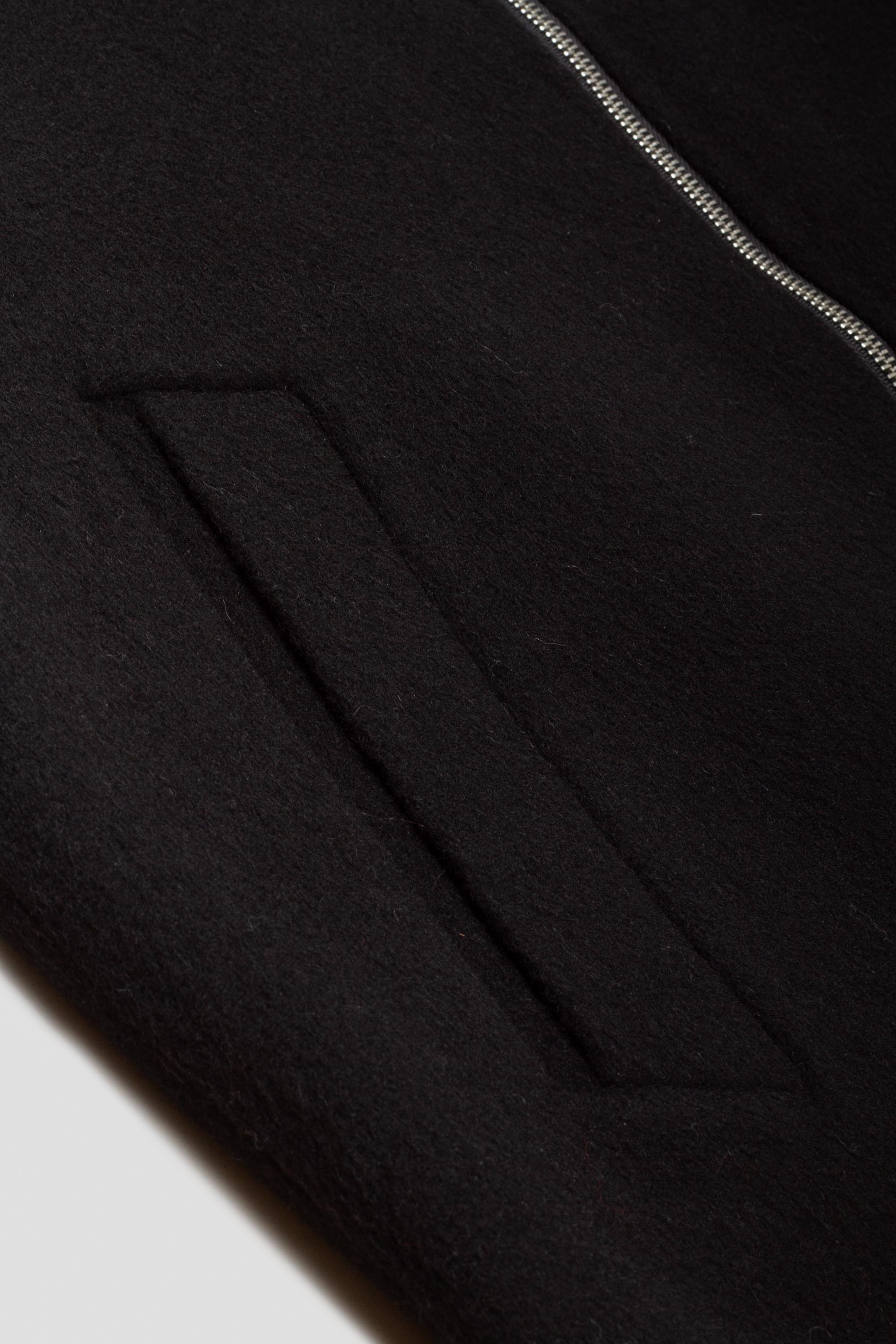 Darted Wool Jacket Black